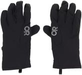 Outdoor Research Men's Sureshot Softshell Gloves – Winter Gloves for Men, Black, Large