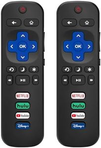 (Pack of 2) Replacement-Remote-Control for Roku-TV,Compatible for TCL Roku/Hisense Roku/Onn Roku/Philips Roku Smart TVs(Not for Stick and Box)