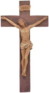 DurableDelights Jesus Crucifix Wall Cross-Catholic Wall Hanging Decoration, Perfect for Collection, Home Decor, or Gift Giving,9.65" H.