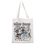 Haunted Cartoon Movie Inspired Gift halloween party gift 999 Happy Haunts Tote Bag for Horror Fan (The Haunted Tote CA)