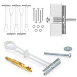 CondoMounts MSK8001 Steel Stud TV Mounting Kit | Metal Stud Anchors | TV Mount Metal Studs | Holds 200lbs on Steel Stud | Includes 6 Elephant Anchor (1/4) Set & 1-Pilot Head Titanium Drill Bit