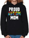 Awkward Styles Proud Autism Mom Hoodie Autism Mother Gifts for Her Black XL