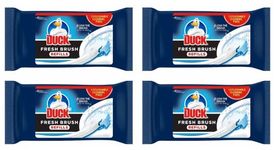 4X Duck Fresh Brush Refills (4 Packs, 48 Flushable Cleaning Pads)- Biodegradable- Duck Toilet Bowl Cleaner