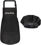 Personalized Kids Apron and Chef Hat Set - Cute Chef Costume for Kids - Kids Aprons with Pockets for Cooking Painting Party