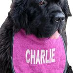 Fully personalized dog slobber bib | bandana | scarf - comfortable & elegant - suitable for all breeds & ages - custom bespoke made - stylish dog clothing