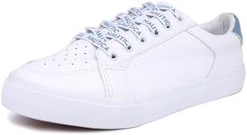 Nautica Women Fashion Sneaker Lace-Up Tennis Casual Shoes for Ladies, Rivka-white, 9.5
