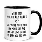 Stepdad Gifts from Daughter Son Father's Day Gift for Stepdad Papa,Unique Father’s Day,Birthday, Christmas Valentines Day Gifts For Father, Daddy Stepdad Stepfather Step Dad's Tea Cups Coffee Mugs You Deserve This Mug 11oz