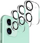 Dengduoduo 【3 Pack】 Camera Lens Protector for iPhone 11 & iPhone 12 Mini, Ultra HD, Tempered Glass, 9H Hardness, Anti-Scratch, Case Friendly, Easy to Install [No Affect on Night Shots]