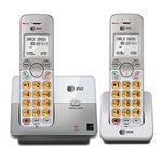 AT&T EL51203 DECT 6.0 Phone with Caller ID/Call Waiting, 2 Cordless Handsets, Silver [EN/ES Version]