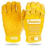 Franklin Sports MLB Batting Gloves - CFX Pro Adult + Youth Batting Gloves Pair - Baseball + Softball Batting Gloves - Official MLB Baseball Batting Gloves - Yellow Highlight - X-Large