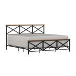 Hillsdale Ashford Metal Bed, King, Textured Black