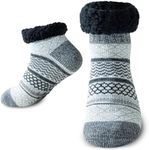 Cirorld Slipper Fluffy Socks for Women Men, Warm Bed Socks Christmas Socks, Winter Thick Fuzzy Socks Slipper Socks With Grippers, One Size Non Slip 5-11