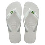 Havaianas Unisex Top Brasil, White, 8 UK