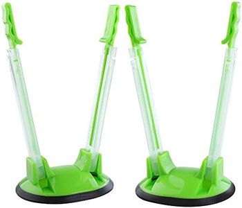 CJYSSLS Baggy Sandwich Racks Holder，Food Storage Bags Clip-Ideal Plastic Kitchen Gadget, No Hassle Cooking Solutions (2pcs), Green