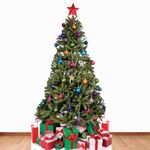 Star Cutouts Ltd SC57 Large Christmas Tree Cardboard Cutout Perfect for Staff Room and Office Christmas Decorations, Parties and Events Height 178cm