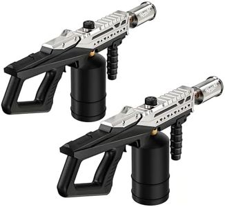 Koackl Powerful Propane Torch Gun 2 Pack, Kitchen Torch with Adjustable Flame, Flamethrower Blow Torch Gun Gas Welding Kits for BBQ, Searing Steak, Camping & Charcoal Torch Lighter(Tank Not Included)