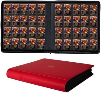 KUOOKING 2000 Pockets Trading Card Binder (RED)