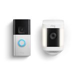 All-new Ring Battery Doorbell Plus with Ring Spotlight Cam Plus, Battery