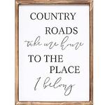 Country Roads Take Me Home Wall Sig