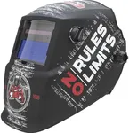 Lincoln Electric No Rules No Limits Welding Helmet K4983-1, Auto Darkening, Lightweight Weld Headgear, Shade 7-13, Grind Mode, Use for Stick, TIG, Pulsed TIG, MIG, Pulsed MIG, Flux Core, Gouging