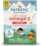 Nordic Naturals Nordic Omega-3 Fishies, Tutti Frutti - 36 Fishies - 300 mg Total Omega-3s with EPA & DHA - Healthy Brain, Mood, Vision & Immune System - Non-GMO - 36 Servings