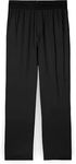 Tommy John Men's Second Skin Pajama Pants, Comfortable Soft with Pockets Sleepwear, Lounge, Yoga, Sweatpants for Men, Elastic Band Pajama Bottoms (Elastic Band, Black, XXL)