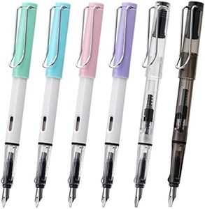 erofa Yongsheng Calligraphy Fountain Pen Set, 6 Assorted Tip Sizes and Color for Art Drawing and Writing Signature