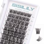 Cluster Lashes SISILILY Individual Lashes 72 Lash Clusters C D Curl Individual Cluster eyelashes DIY Lash Extensions Reusable False Eyelashes 3D Wispy Fluffy 10-16mm Length (DM01-mix)