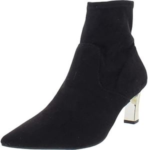 Alfani Womens Bambey Faux Suede Heels Ankle Boots Black 7 Medium (B,M)