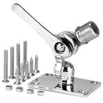 TINGZHIGO Marine VHF Antenna Mounts, Adjustable Base VHF Antenna Mount for Boat, 316 Stainless Steel, Heavy Duty, Include Screws