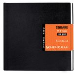 MENORAH - Square - Sketchbook for Artists - 115 GSM -(80 Sheets / 160 Pages)-Art Journal - (15.0 X 15.0 Cm)-Drawing Book -Hard Case Bound - Black