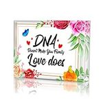 SICOHOME Mothers Day Gift for Bonus Mom Step Parent Dna Doesnt Make You Family Love Does Keepsake and Paperweight Mother's Day Gift for Step Mom Step Dad Step Child Mother's Day Father's Day Birthday Gift