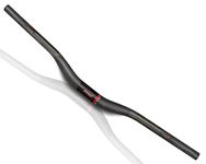 MTB Handlebars, Mountain Bike Handlebars, MTB Bars Riser Handlebars 31.8, Carbon Fiber 720mm 740mm 760mm MTN Bike Handlebars MTB Handle Bars(Red pro 3K, 720mm)