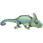 One Large Green Plush Stuffed Realistic Chameleon - 27 by AP