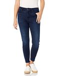 7 For All Mankind Women's Gwenevere High Waist Ankle Skinny Jean, Blue/Black Santorini, 23