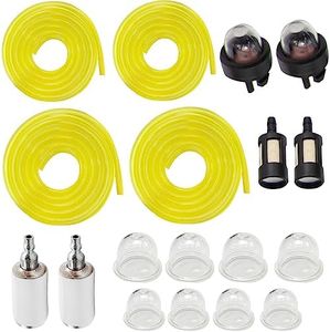 laffoonparts AC04122 4 Feet Fuel Line Kit Fuel Filter Primer Bulb Kit Replacement for Zama Poulan Craftman HusQvarna Ryobi Homelite Small Engine Chainsaw Trimmer Blower Weed Eater Carburetor