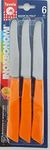 6 kitchen Knifes (Knives) - Italian Stainless Steel Vegetable/Steak/Table Knife Cutlery (Orange)