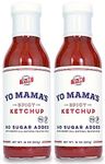 Keto Spicy Ketchup by Yo Mama's Foods – Pack of (2) - No Sugar Added, Low Carb, Vegan, Gluten Free, Paleo Friendly, and Made with Whole Non-GMO Tomatoes!