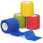 Sagafly Pet Vet Wrap Self Adherent Bandage Dogs Cats Horse Self Adhesive Wrap Cohesive Bandages Pets Vet Tape Non-Woven Elastic Bandage for Wrist Ankle Sprains & Swelling 5cm x 4.5m