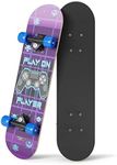 Rude Boyz Kids Beginner Skateboard from - Learn Skateboarding in Style - Mini Wooden Cruiser Board with Cool Graphics for Boys & Girls 5-9 Years - 24” Deck, 54mm Wheels, Lightweight - Safe & Durable