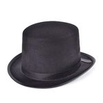 Bristol Novelty BH172 Top Felt Hat, Black, One Size