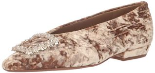 Sam Edelman Womens Janina Pointed Toe Flat, Prosecco Luster, 7