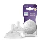 Philips Avent Natural Response Bottle Teat - 2 x Baby Bottle Flow 5 Teats for Babies Aged 6+ Months, BPA Free (Model SCY965/02)