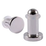 ANAZOZ Ear Plugs 2mm,Ear Gauge Plugs Stainless Steel Silver Earring Gauges Kit 2 Pcs Cylinder