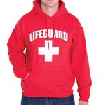 LIFEGUARD Officially Licensed First Quality Pullover Hoodie Sweatshirt Apparel Unisex for Men Women (Red, Medium)