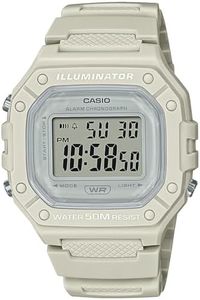 Casio Unisex's Digital Quartz Watch with Plastic Strap W-218HC-8AVEF