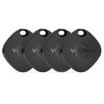 VOCOlinc Key Finder 4 Pack, Bluetooth Air Tracker Tag Compatible with Find My (iOS only), Replaceable Battery, IP65 Waterproof, Luggage Tracker Item Locator for Keys, Bags, Suitcase and More