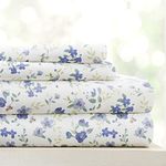 Linen Market 4 Piece Full Size Sheet Sets (Light Blue Floral) - Sleep Better Than Ever with These Ultra-Soft & Cooling Bed Sheets for Your Full Size Bed - Deep Pocket Fits 16" Mattress