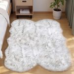Goolela Faux Sheepskin Fur Rug 4x6 