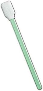 Texwipe TX707A Large General-Purpose Rectangular Head Swabs, 5" Length, Light Green (Pack of 100)
